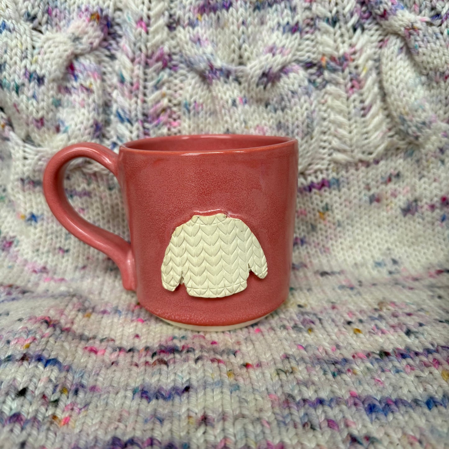 10oz pink sweater mug