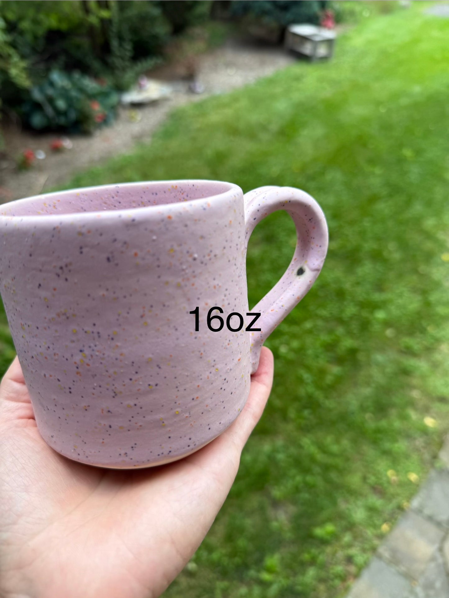light speckle purple sweater mug