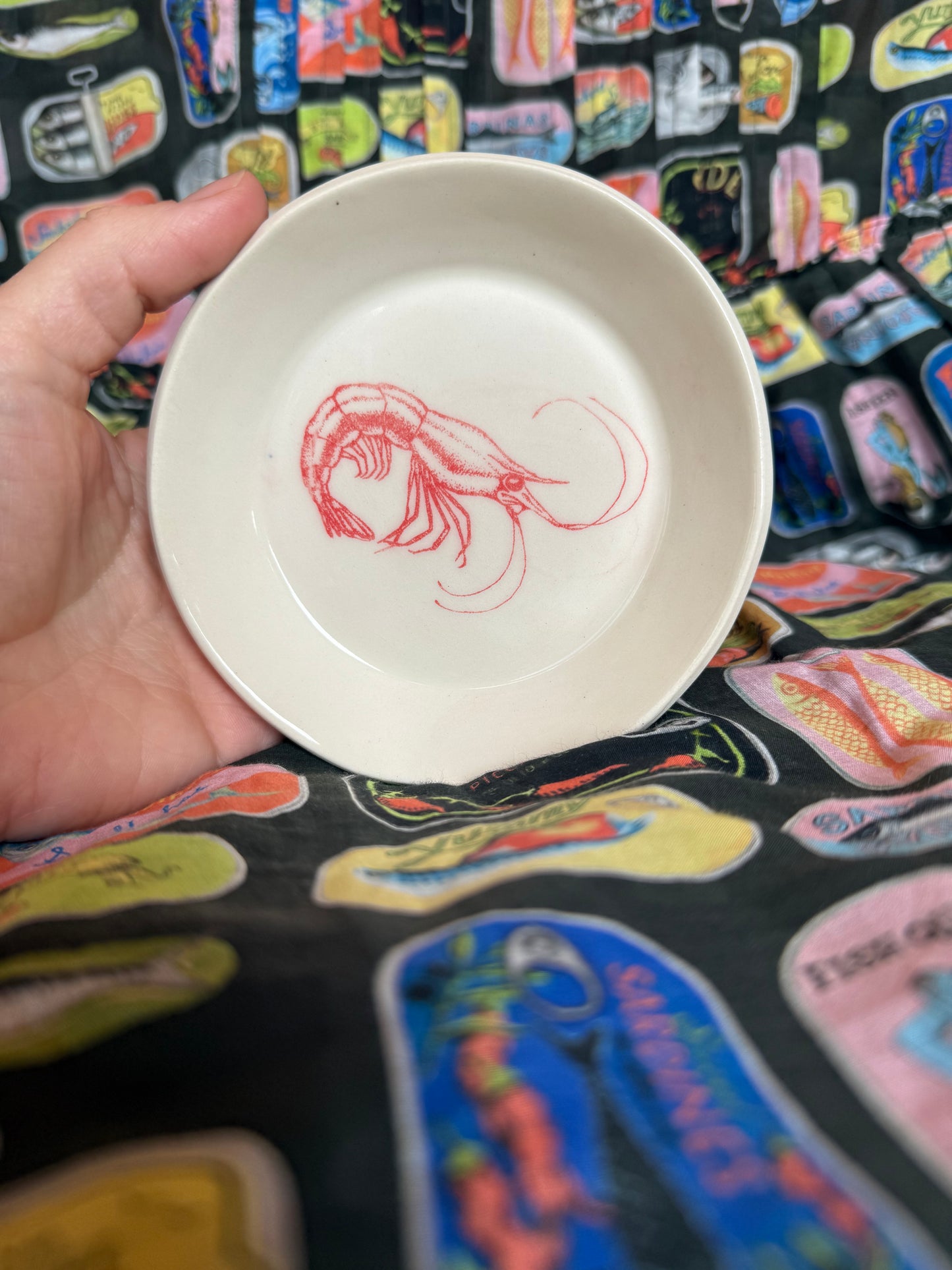 shrimp trinket dish