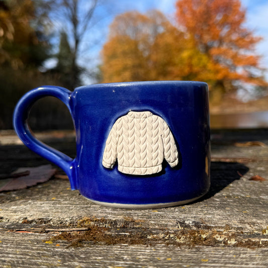 16oz midnight blue sweater mug