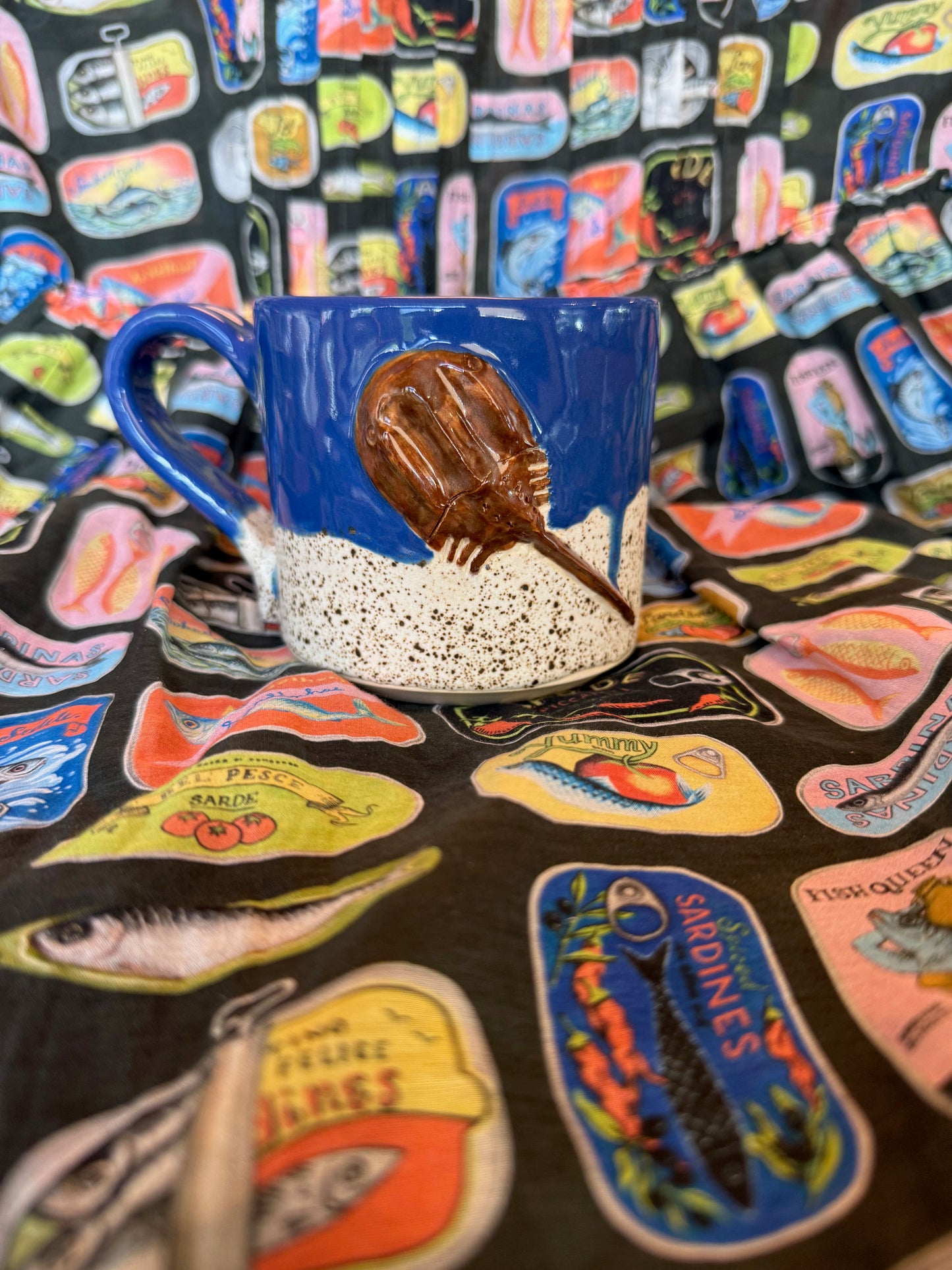 14oz horseshoe crab mug