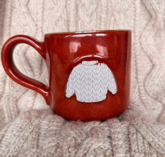 14oz red mug