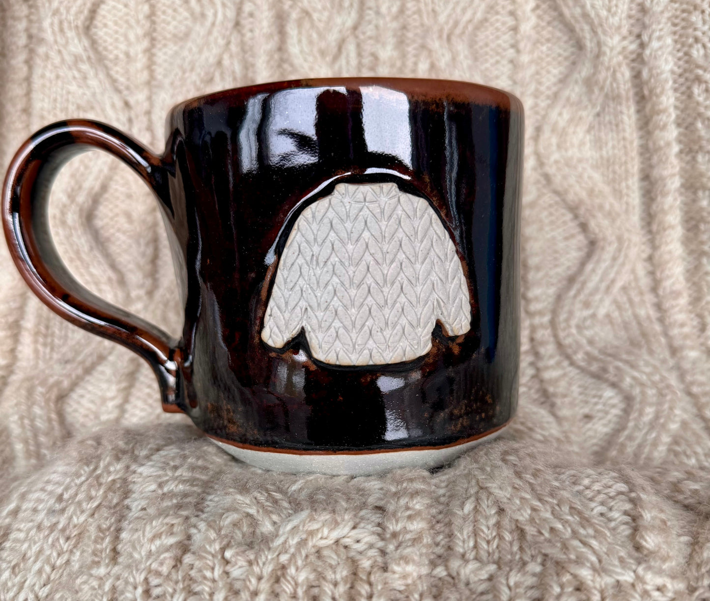 16oz brown mug