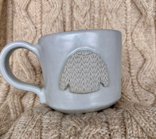 12oz white sweater mug